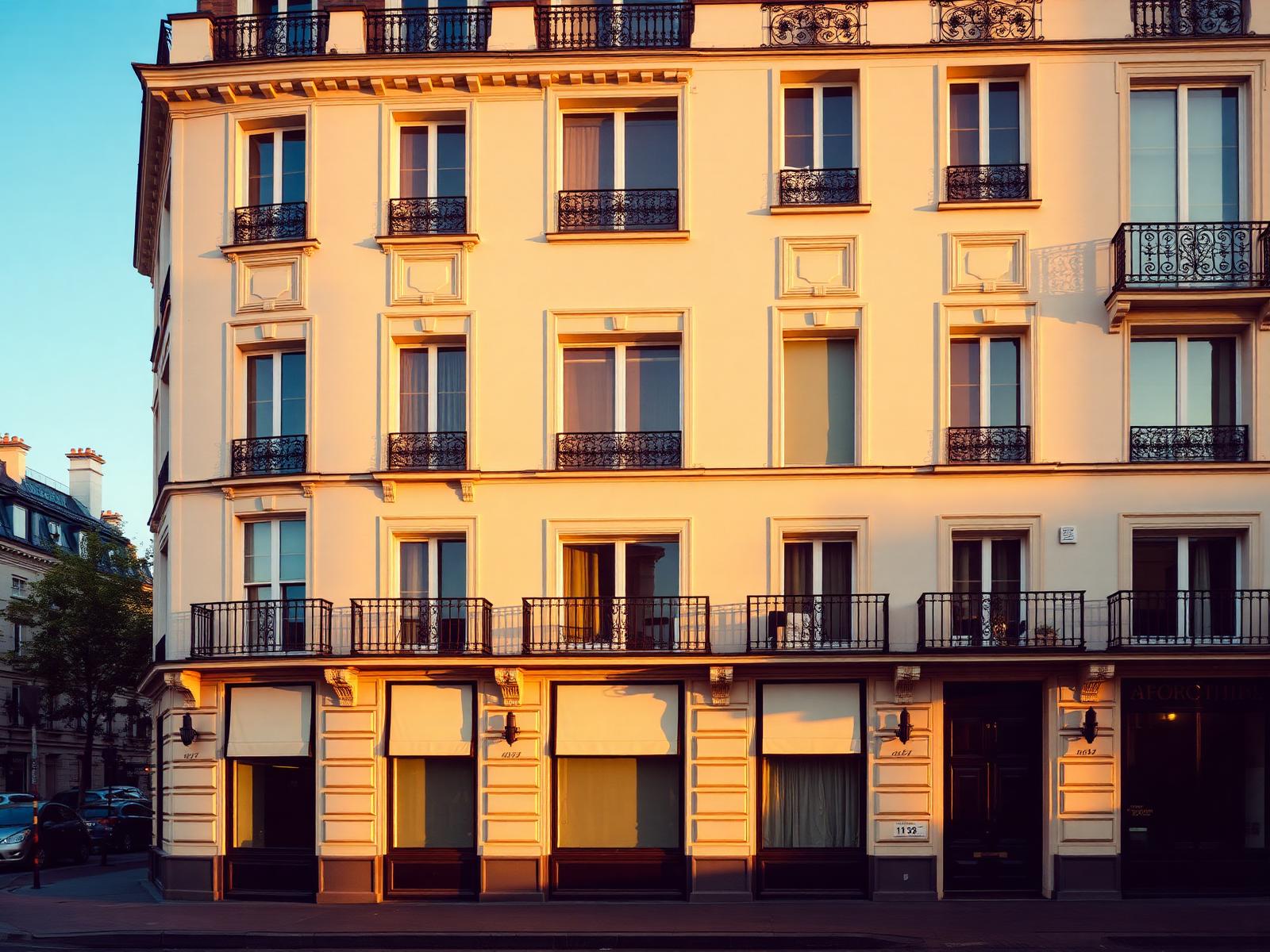 Façade haussmannienne parisienne